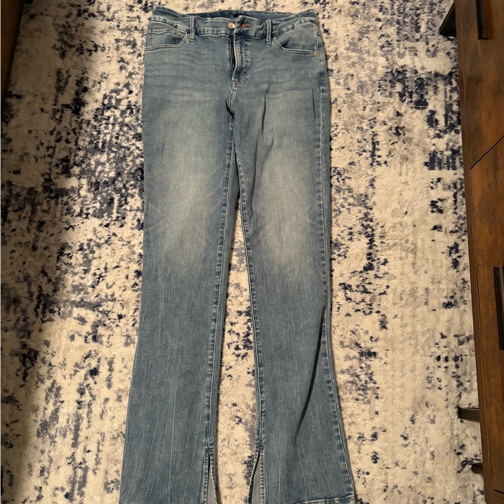 Express Light Blue Flare Jeans